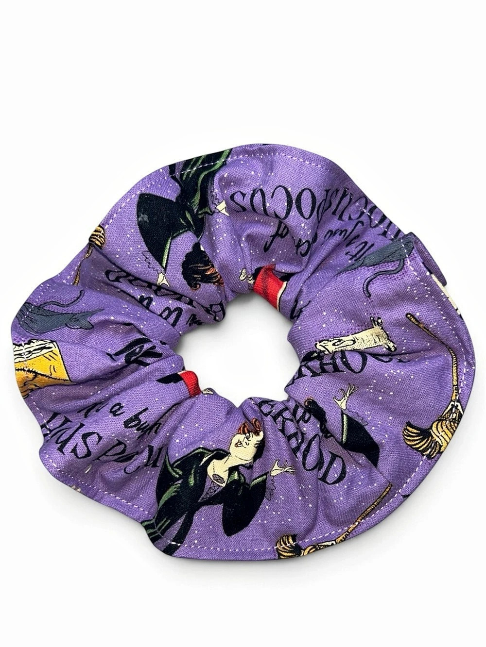 Designs By B Purple & Black Scrunchie